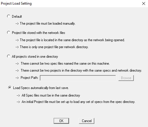 Project Load Setting 2